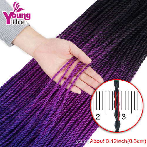 Wholesale High Quality Twist Crochet Braids Hair Braiding Hair Extensions Senegalese Twist Crochet Synthetic Braids Hair